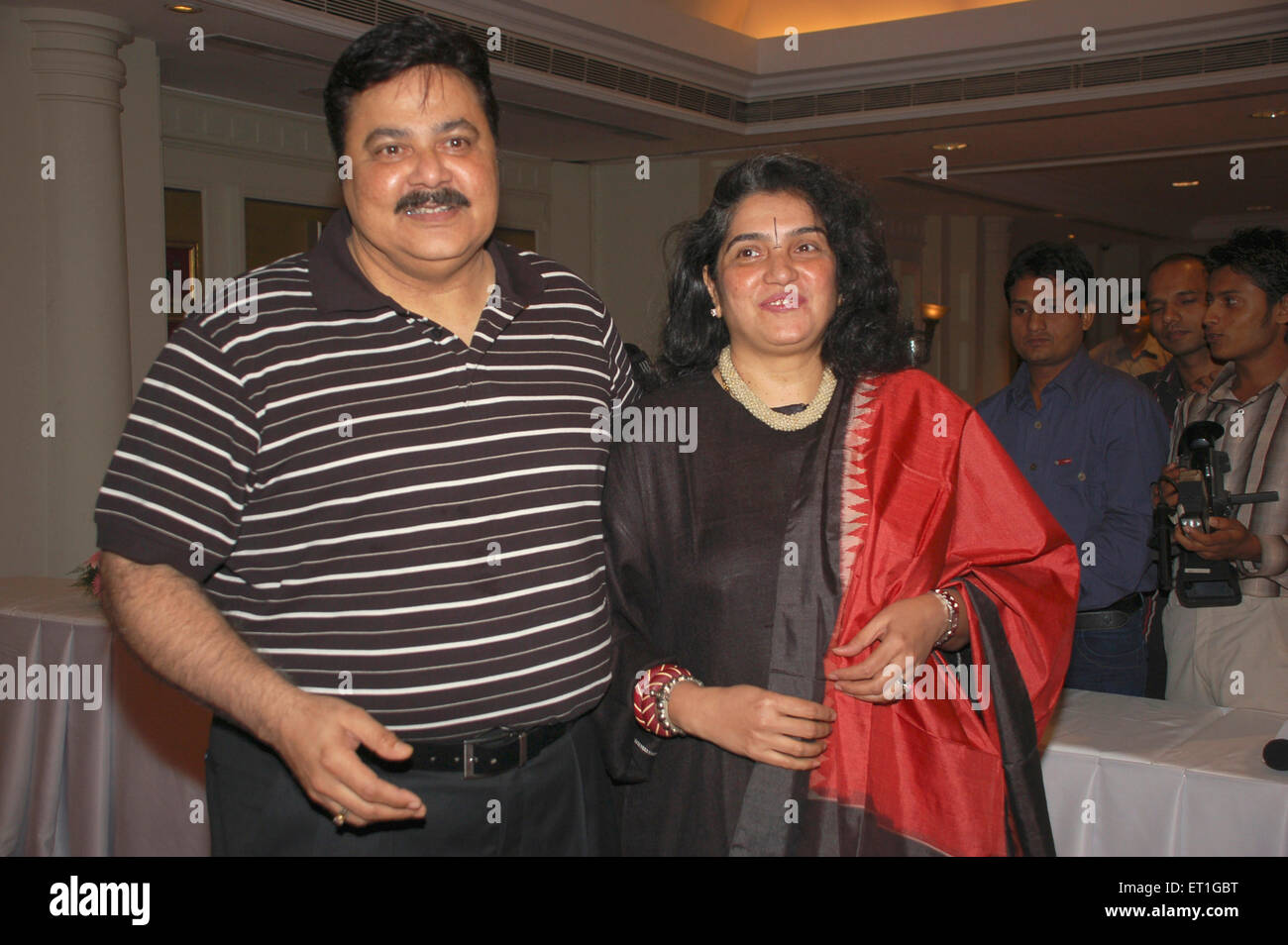 Actor Satish Shah with Madhu Shah ; India NO MR Stock Photo ...