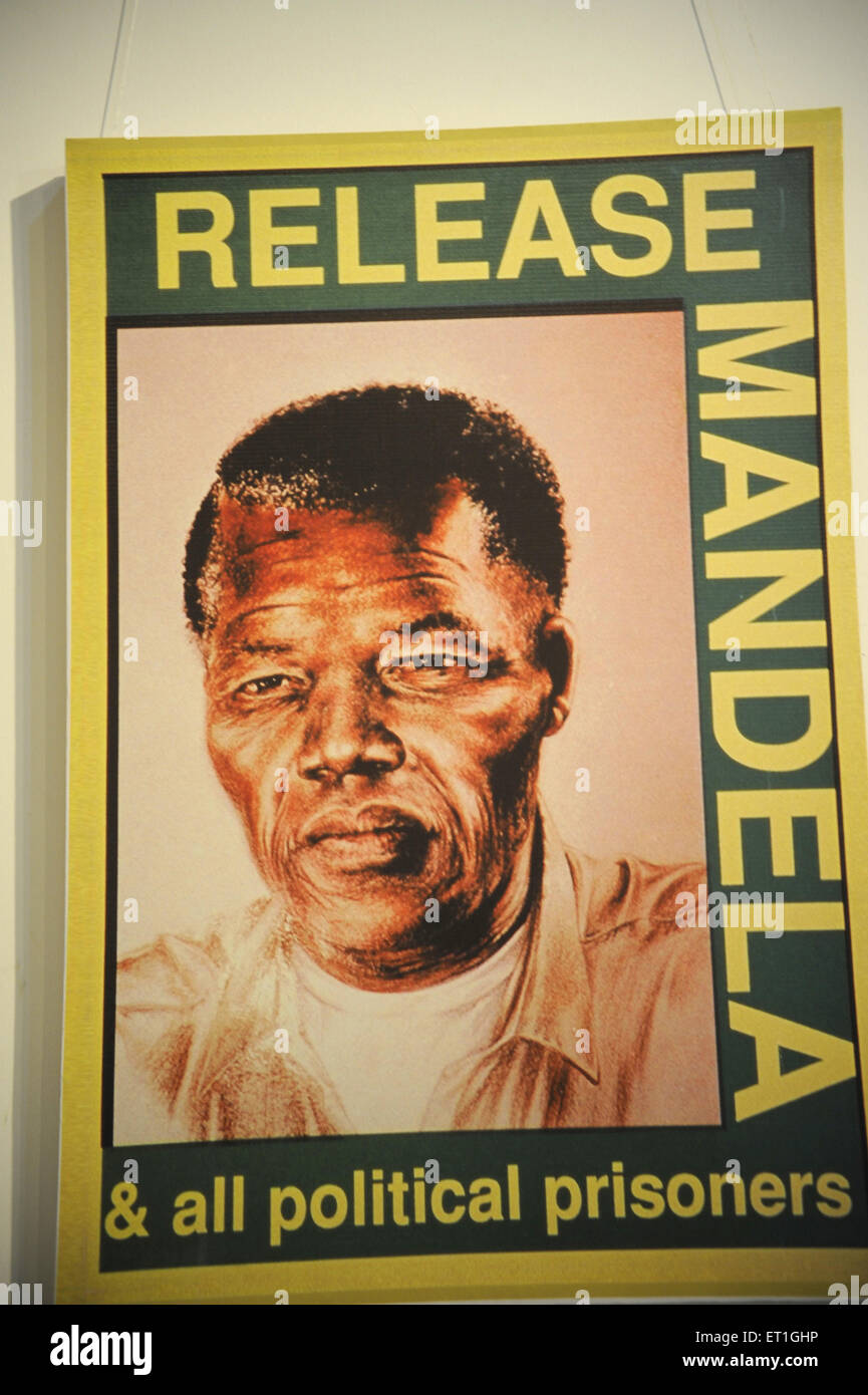 Nelson Mandela poster release Stock Photo