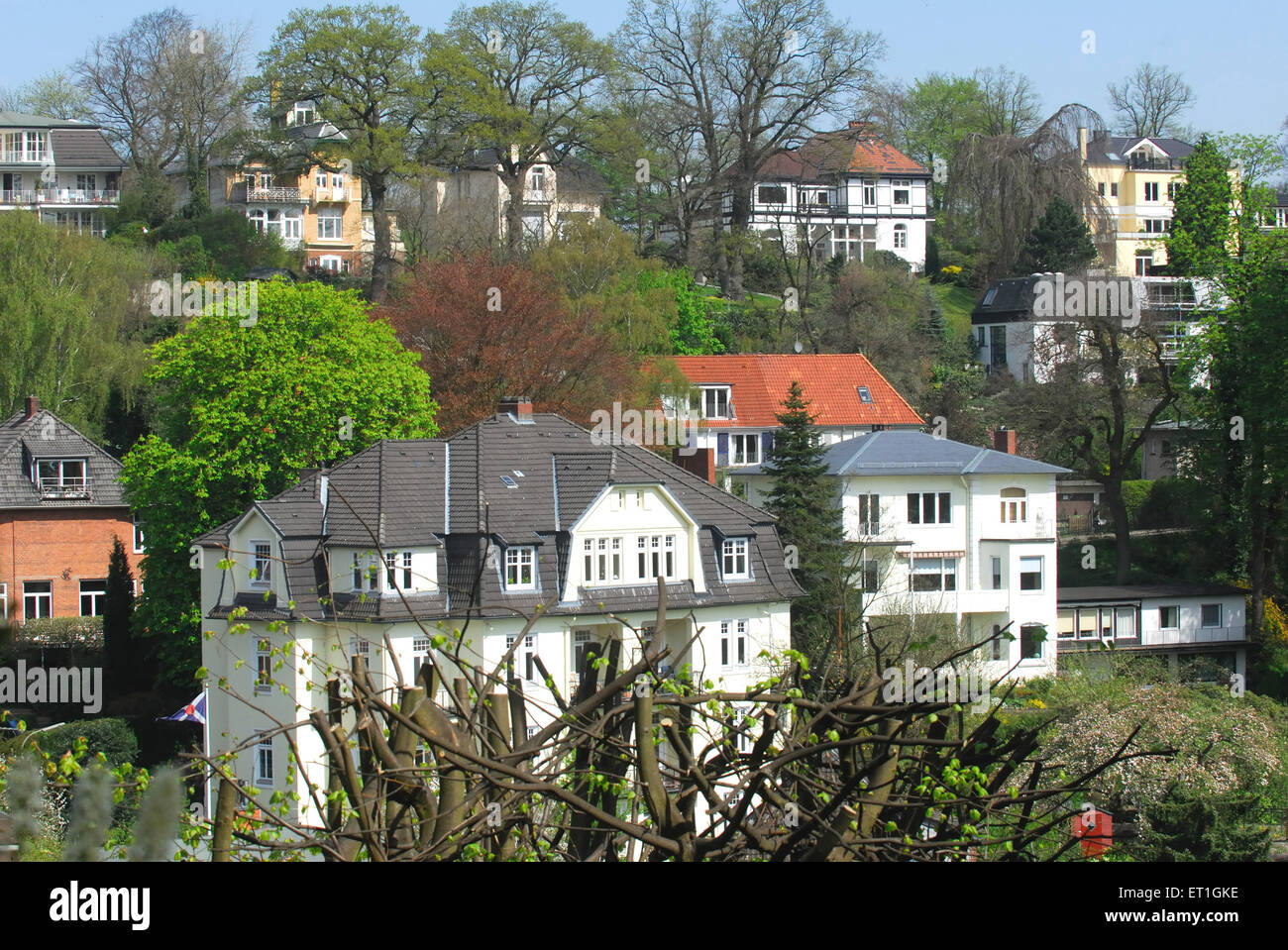 Traditional houses, Berlin, Germany, German, Europe, European Stock Photo
