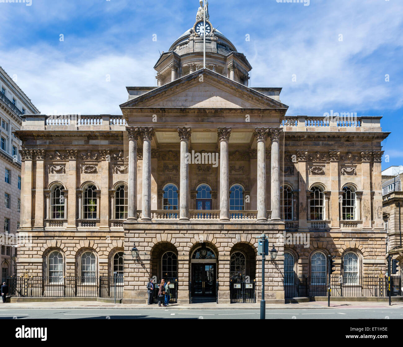 The 18thC Town Hall, High Street, Liverpool, Merseyside, England, UK Stock Photo