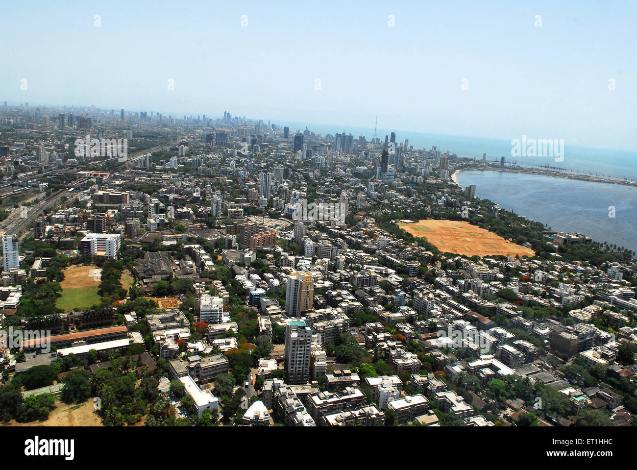 Aerial view of city ; Bombay Mumbai ; Maharashtra ; India Stock Photo