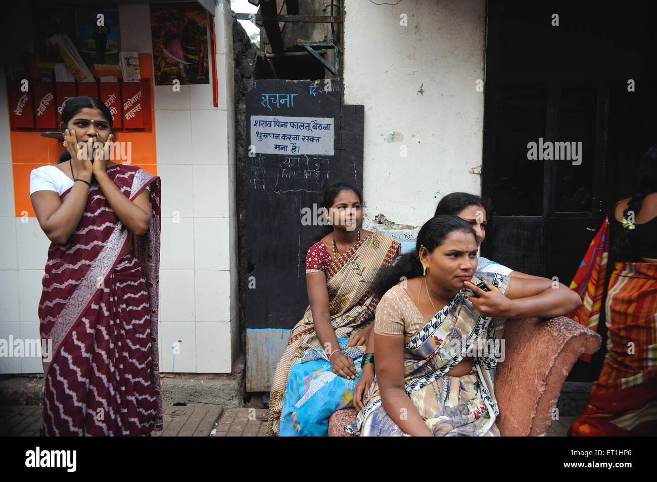 Prostitutes waiting; Kamathipura; Lal Bazar; red light area; Grant 