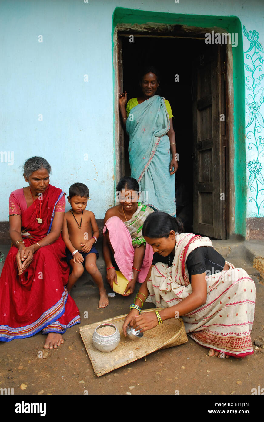 Ho tribes group ; Chakradharpur ; Jharkhand ; India NO MR Stock Photo