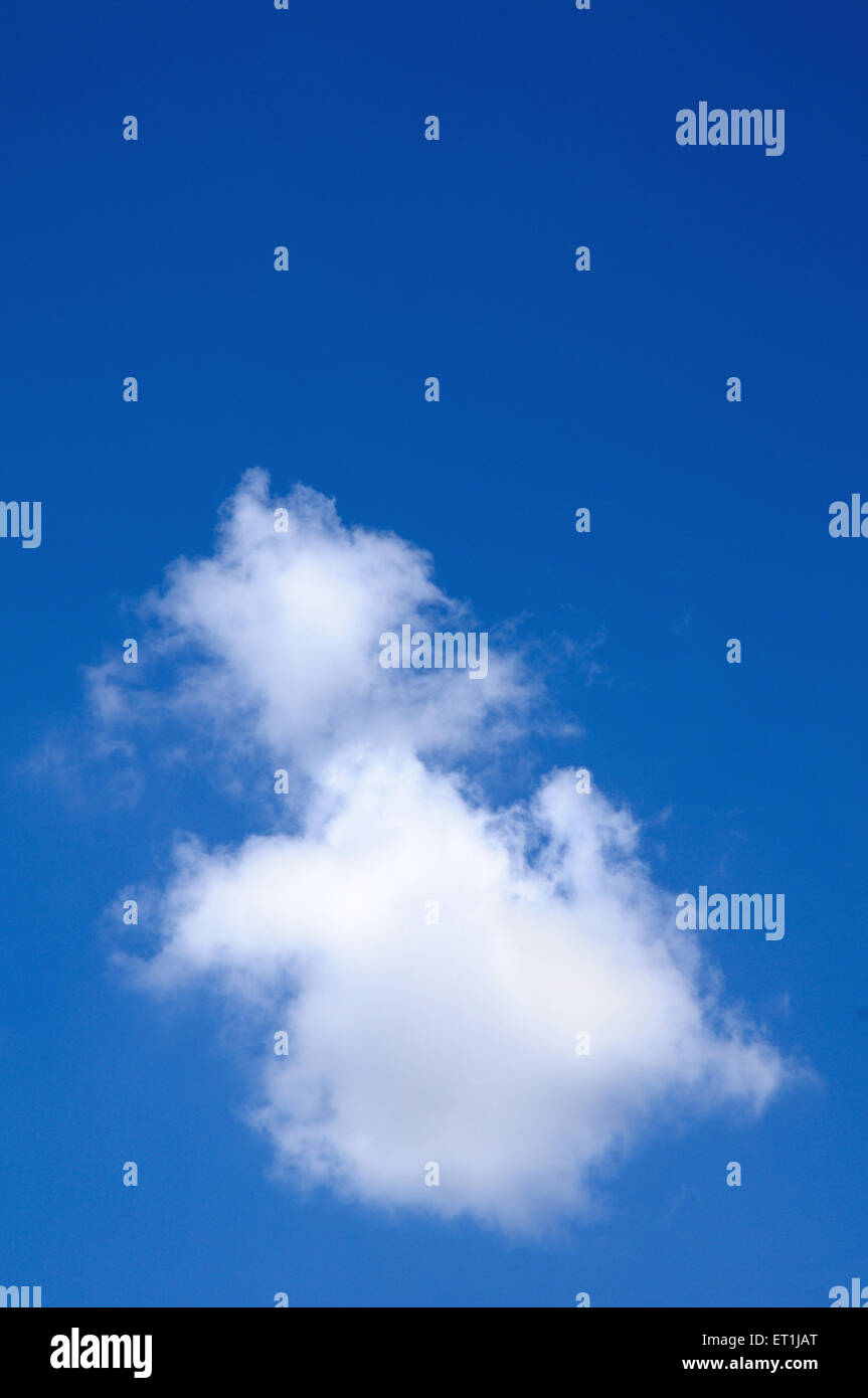 blue sky with white cloud clouds Stock Photo