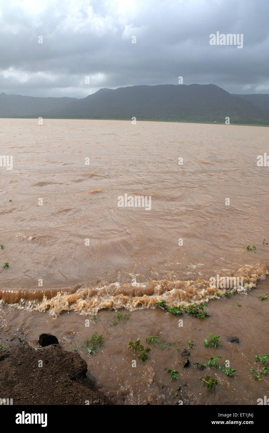 Dhom dam reservoir ; Wai ; Maharashtra ; India ; Asia ; Asian ; Indian ...