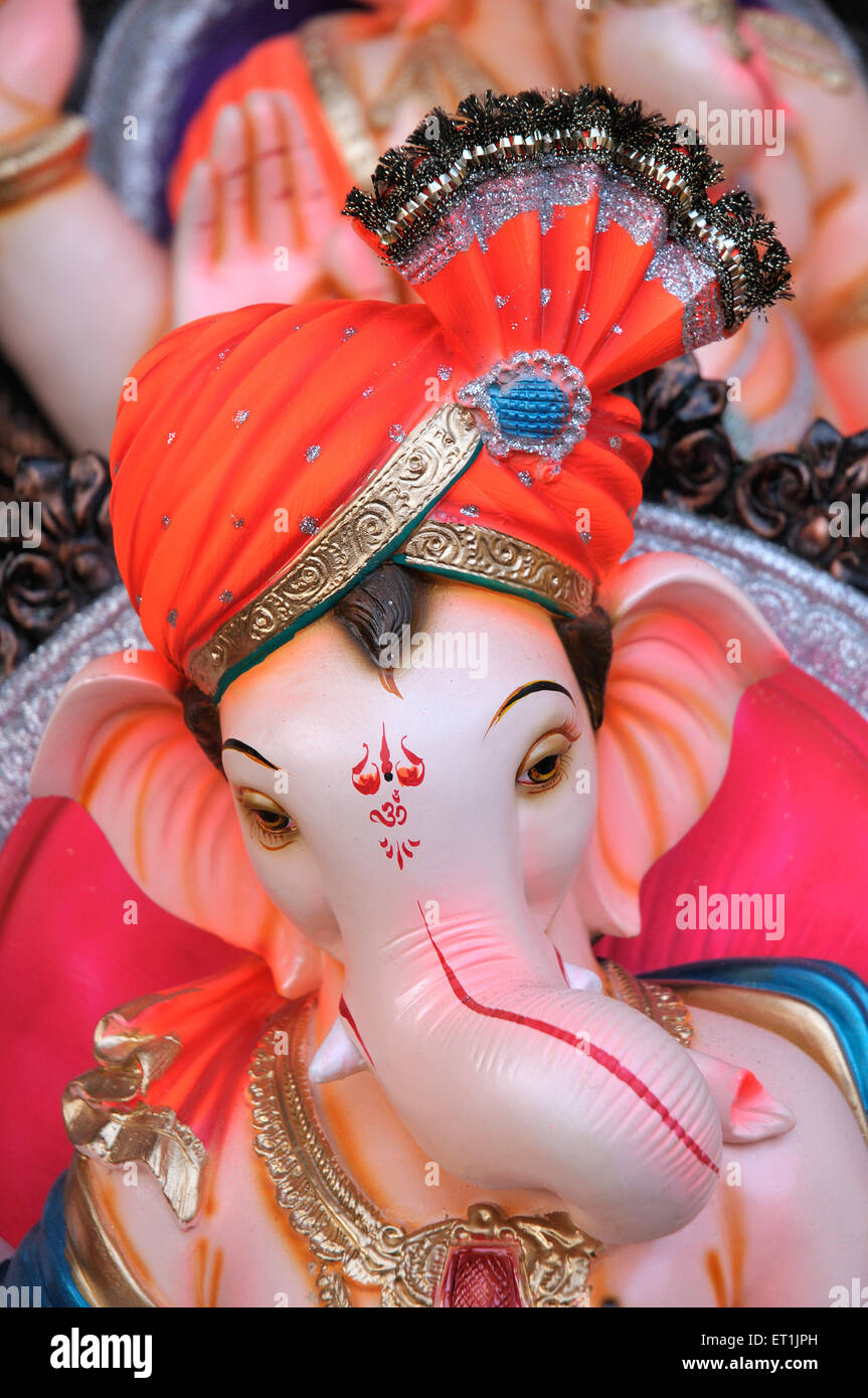 Lord Ganesh ; Pune ; Maharashtra ; India 23 August 2009 Stock Photo