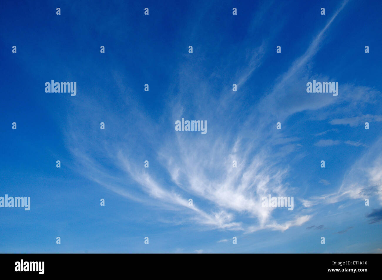 blue sky with white cloud clouds Stock Photo