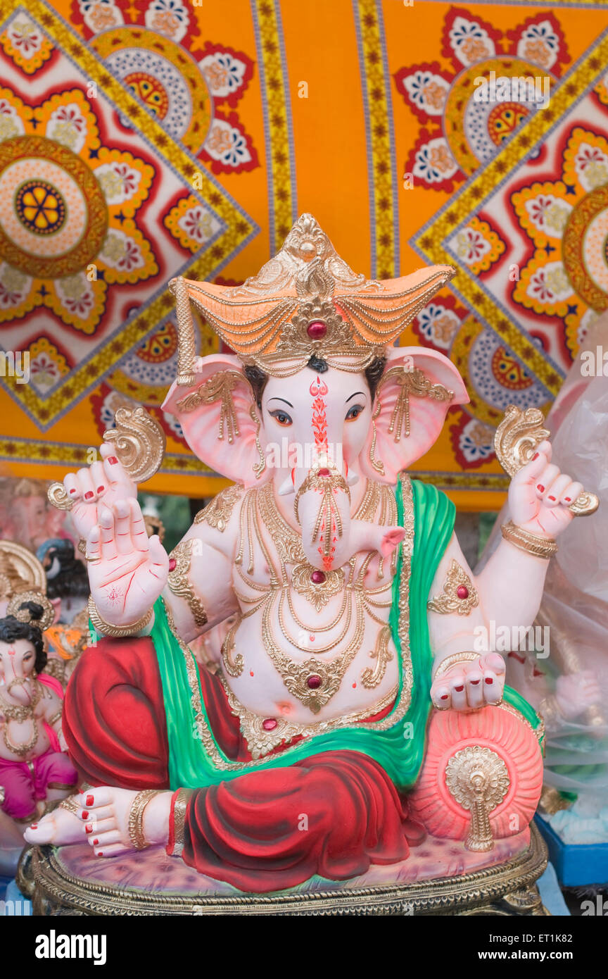 Idol of Lord Ganesh Pune Maharashtra India Asia Aug 2011 Stock Photo ...