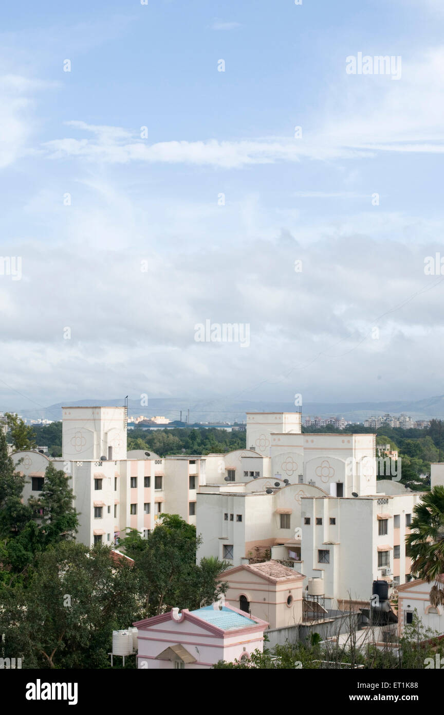 Residential apartments Pune Maharashtra India Asia Stock Photo