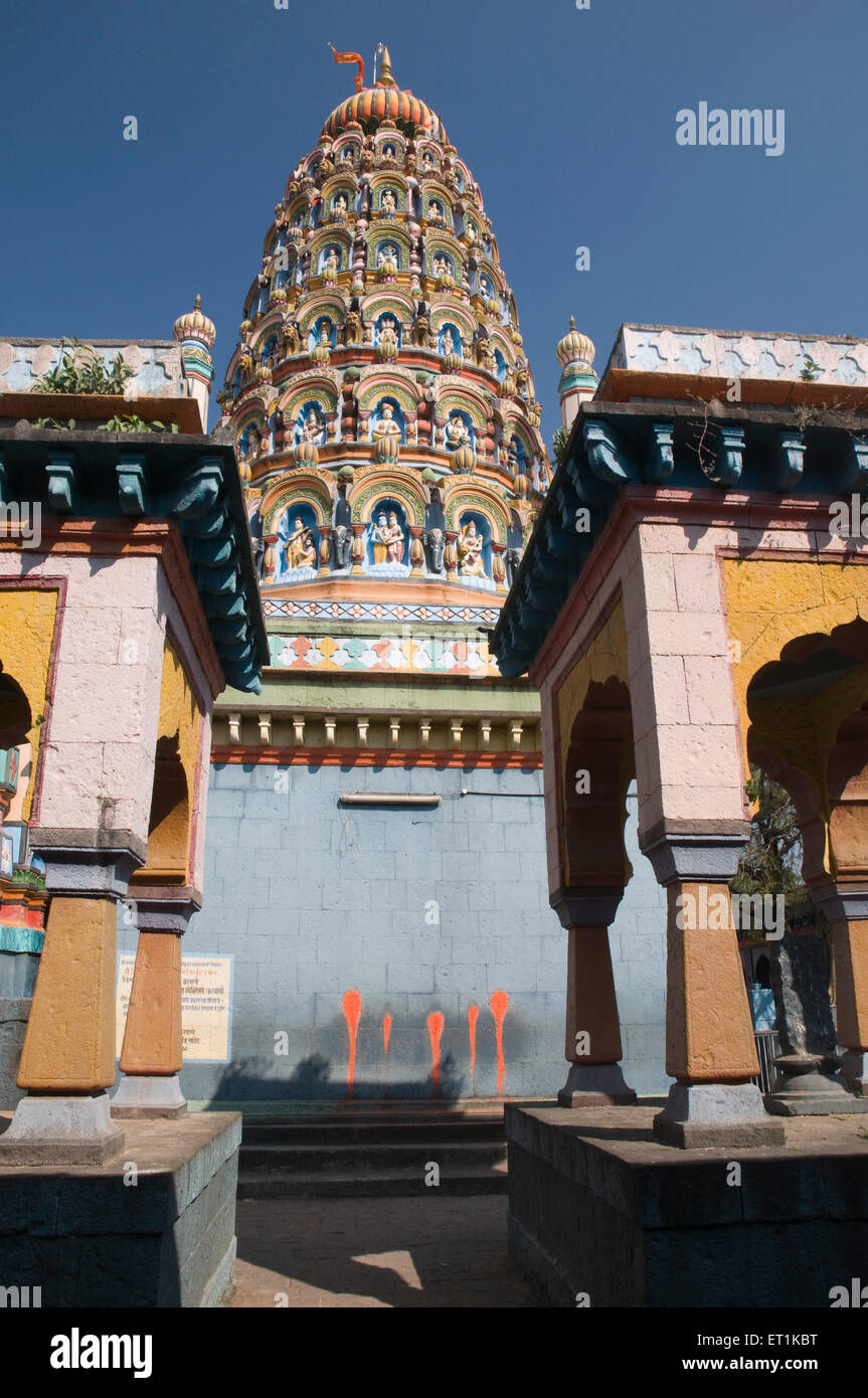 Jagdamba Temple, Hindu temple, Siddhatek, Siddhtek, Jalalpur, Karjat, Maharashtra, India, Asia, Asian, Indian Stock Photo