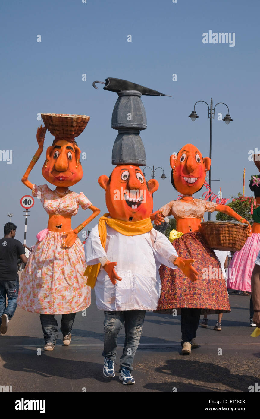 Goa Carnival, Viva Carnival, Mardi Gras, Carnaval, Intruz, Entrado, Goa, India, Asia, Asian, Indian Stock Photo