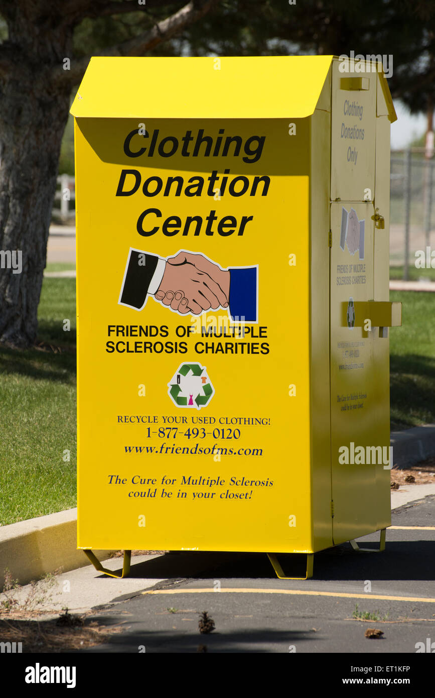 yellow clothes drop off box near me Abe Blodgett