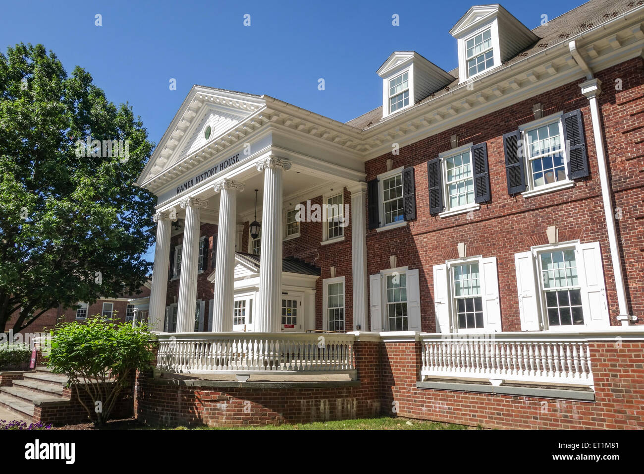 Ramer history house at campus, Lafayette College, private liberal arts college, Easton, Pennsylvania, USA. Stock Photo