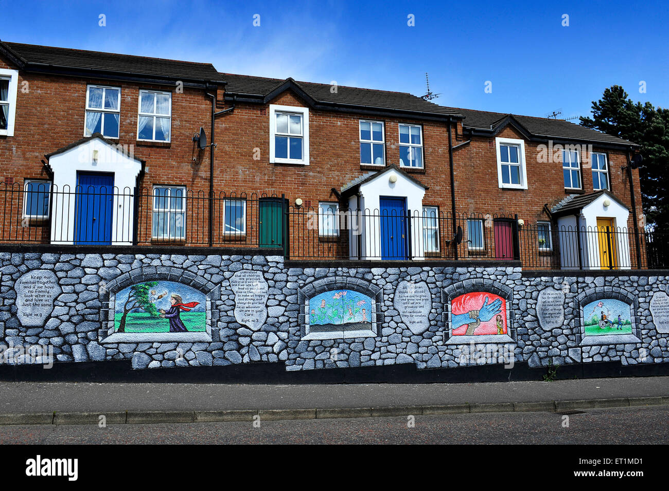 Social housing in the nationalist Brandywell area of Londonderry (Derry