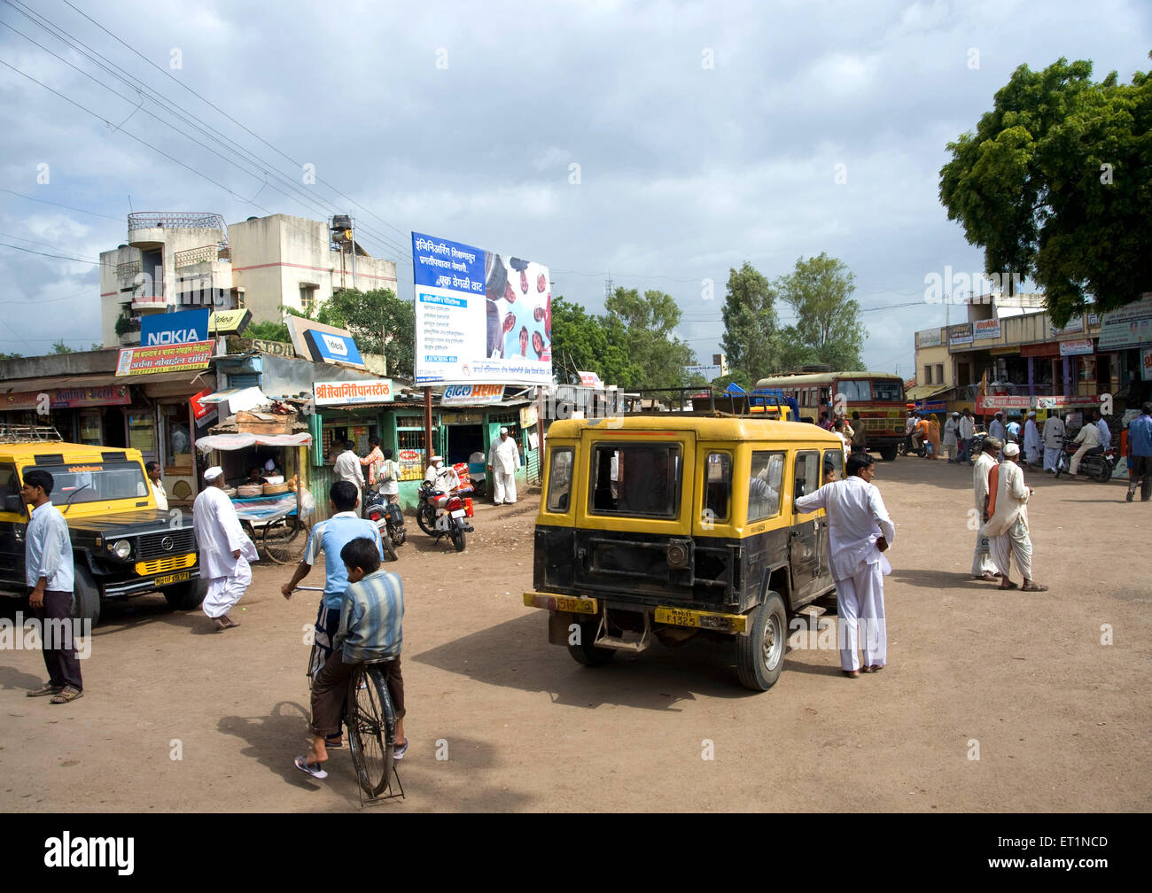 Jeep taxi at vengurla village ; district Satara ; Maharashtra ; India Stock Photo