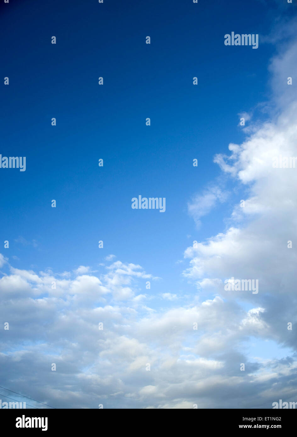 Blue sky and white clouds Stock Photo