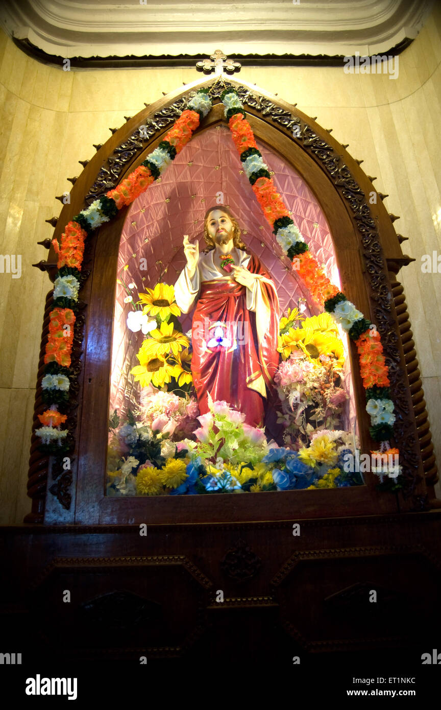 Idol of jesus in san thome cathedral ; Madras Chennai ; Tamil Nadu