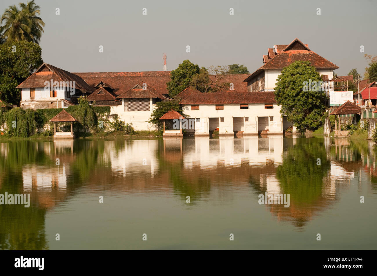 Houses near Sree Padmanabhaswamy Temple ; Trivandrum ;  Thiruvananthapuram ; Kerala ; India ; Asia Stock Photo