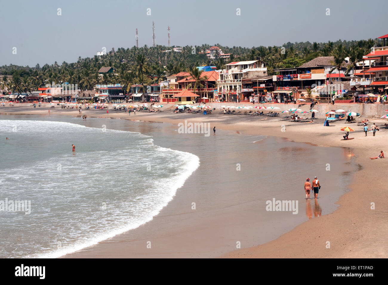 Hotels ; Kovalam Beach ; Trivandrum ; Thiruvananthapuram ; Kerala ; India ; Asia Stock Photo