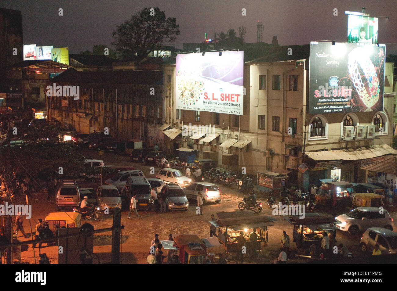 Small city ; Mangalore ; Karnataka ; India ; Asia Stock Photo