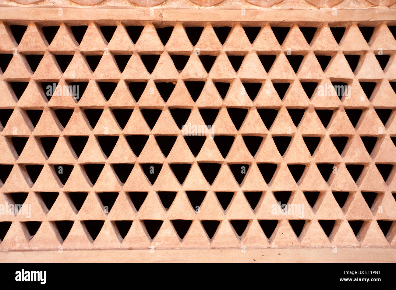 Jali pattern in man mandir palace ; Gwalior ; Madhya Pradesh ; India