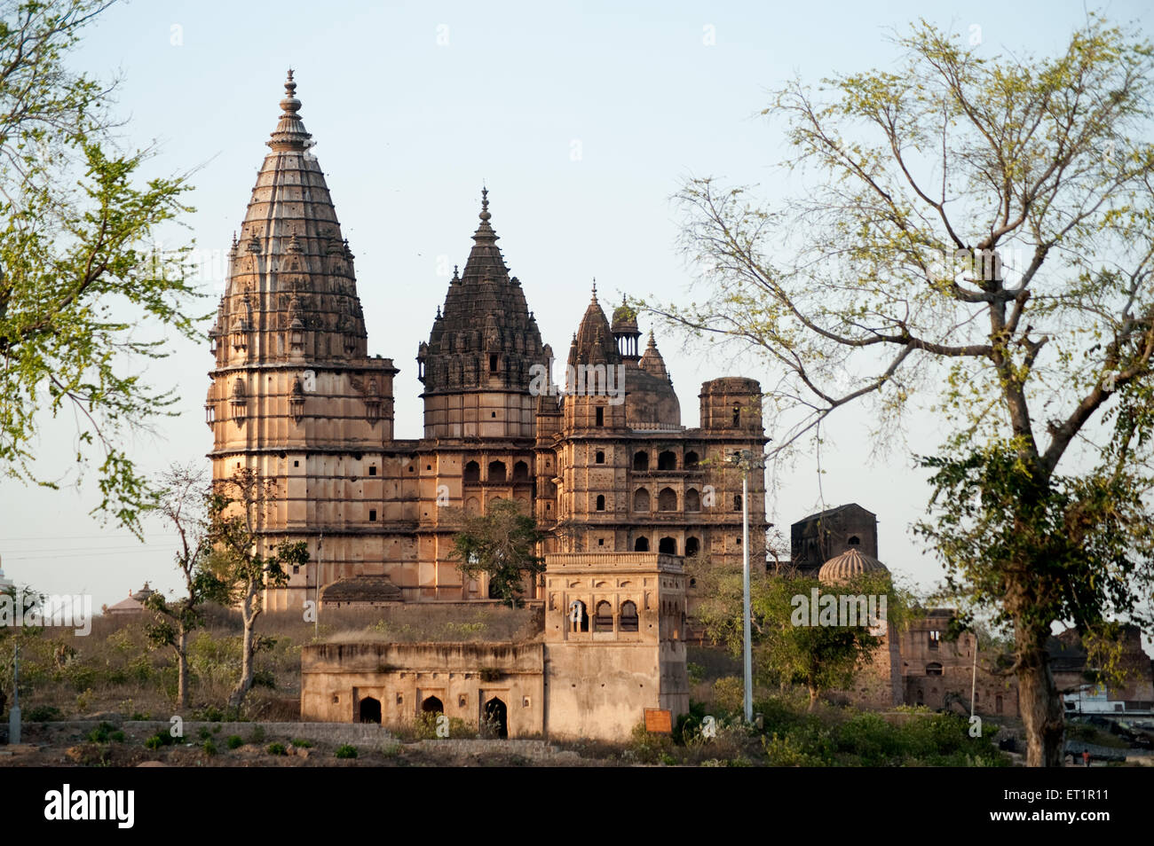 Chaturbhuj temple ; Orchha ; Tikamgarh ; Madhya Pradesh ; India Stock Photo
