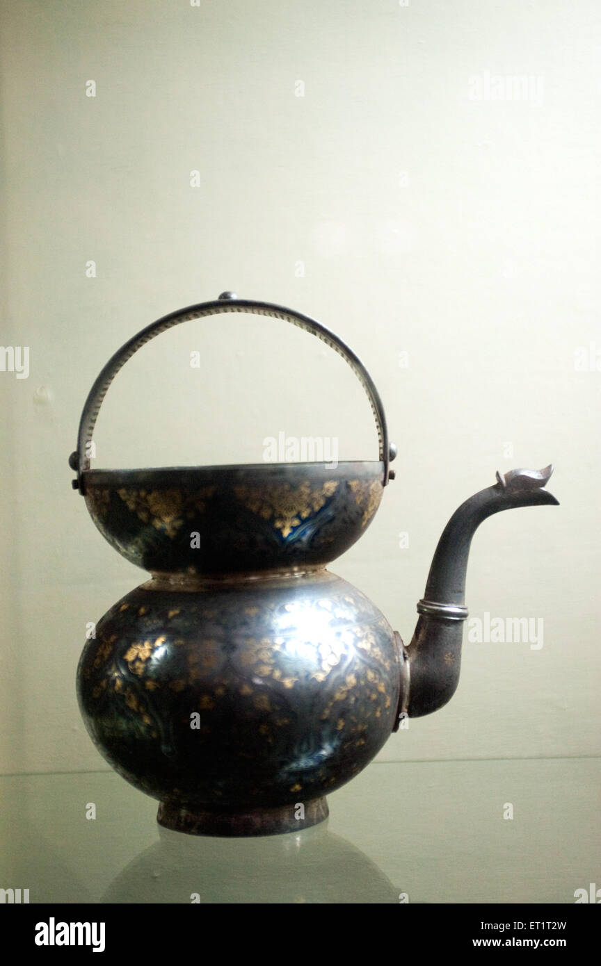 antique pitcher, antique water pitcher, old pitcher, old water pitcher, Baroda Museum, Vadodara, Gujarat, India, Asia Stock Photo