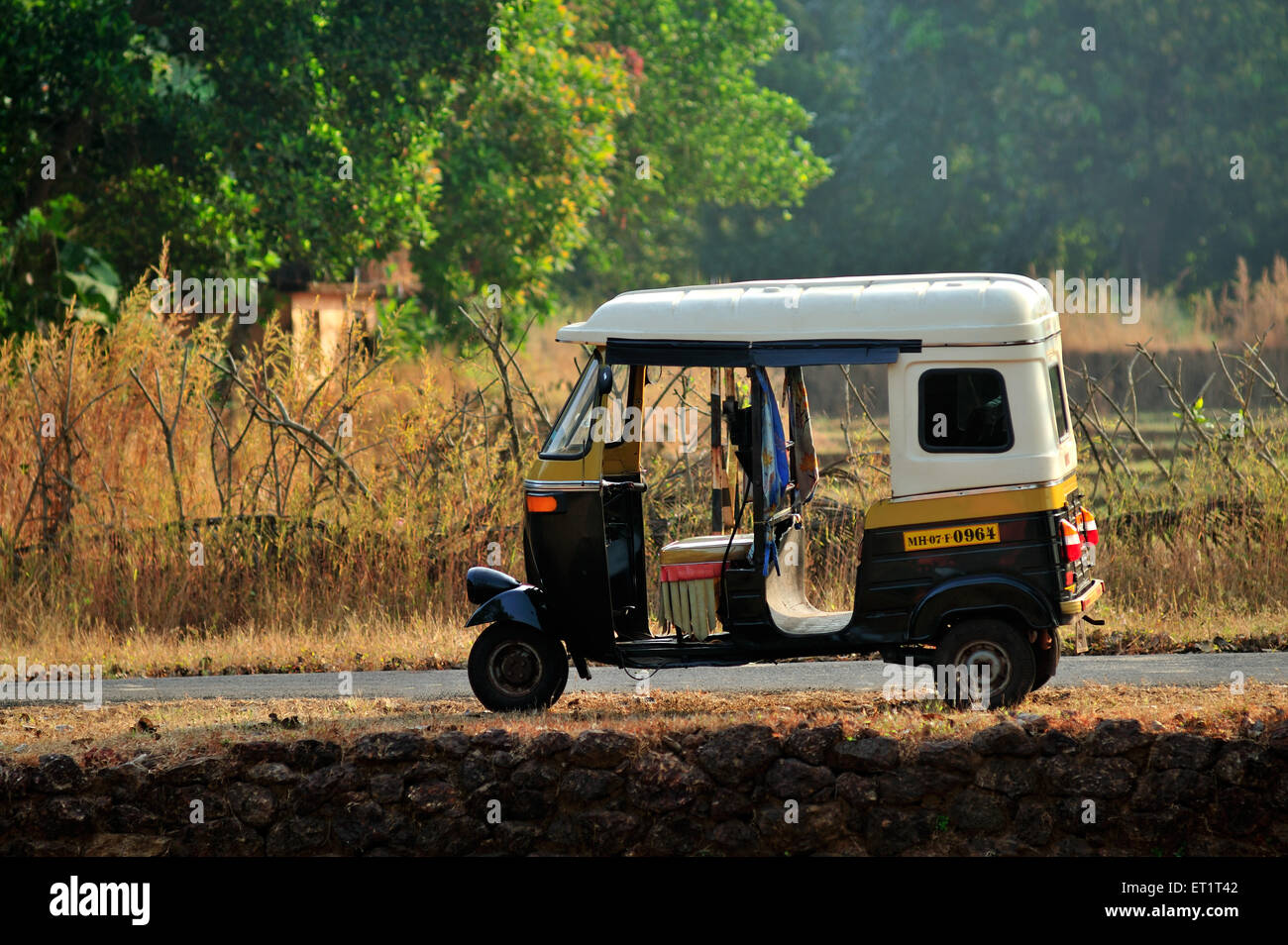 Auto Rickshaw, Sindhudurg, Konkan, Maharashtra, India, Asia, Asian, Indian Stock Photo