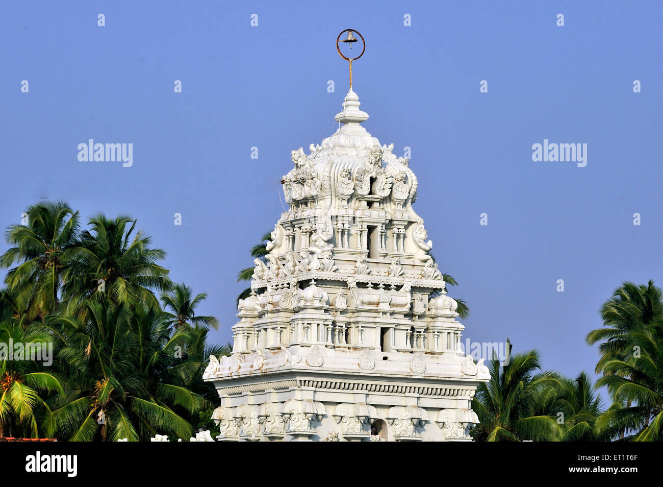 top of thanumalayan temple in suchindram at tamil nadu india Asia Stock Photo
