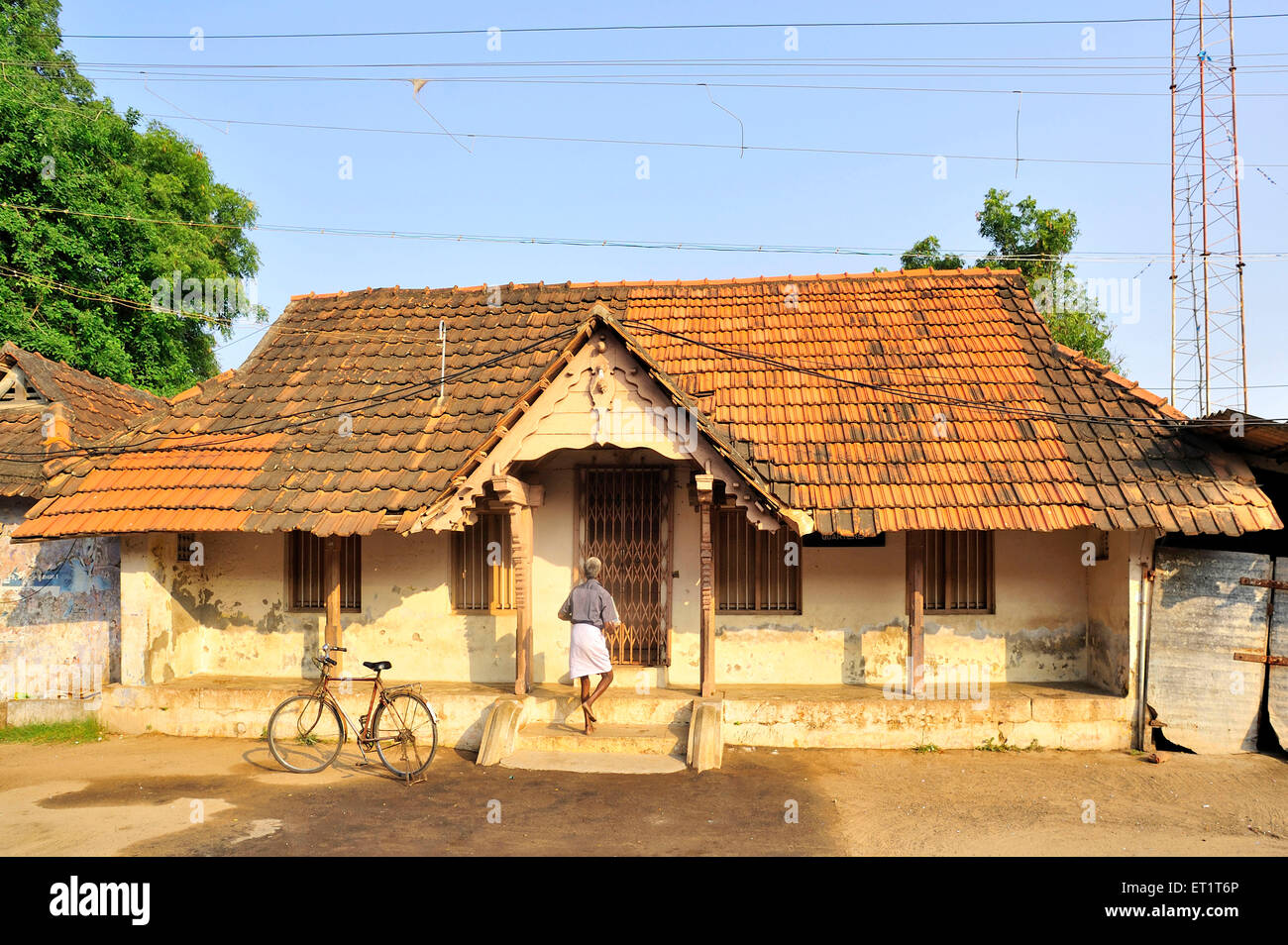 house at suchindram tamilnadu india Asia Stock Photo