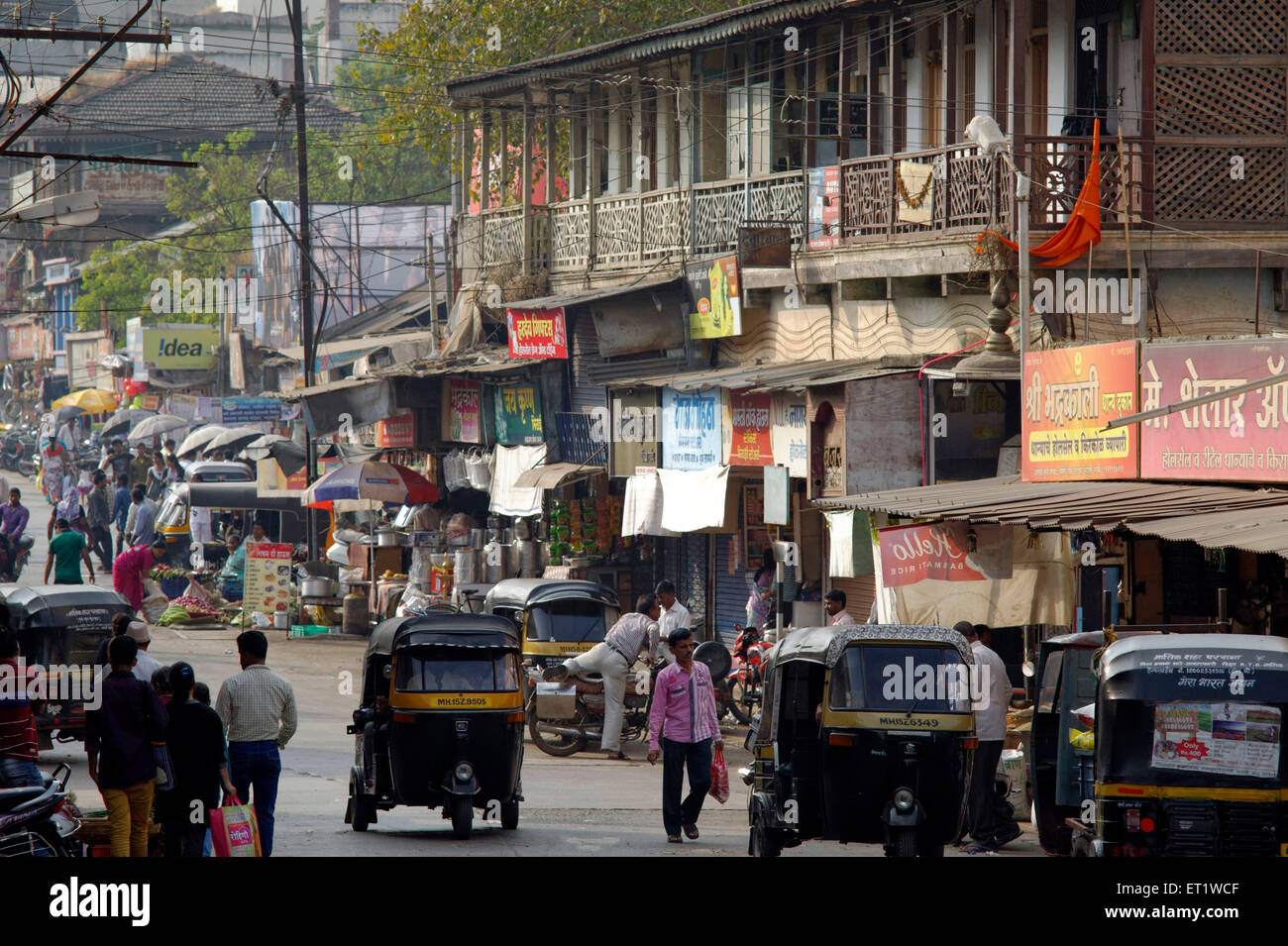 Traffic bhadrakali road nashik Maharashtra India Asia Stock Photo ...