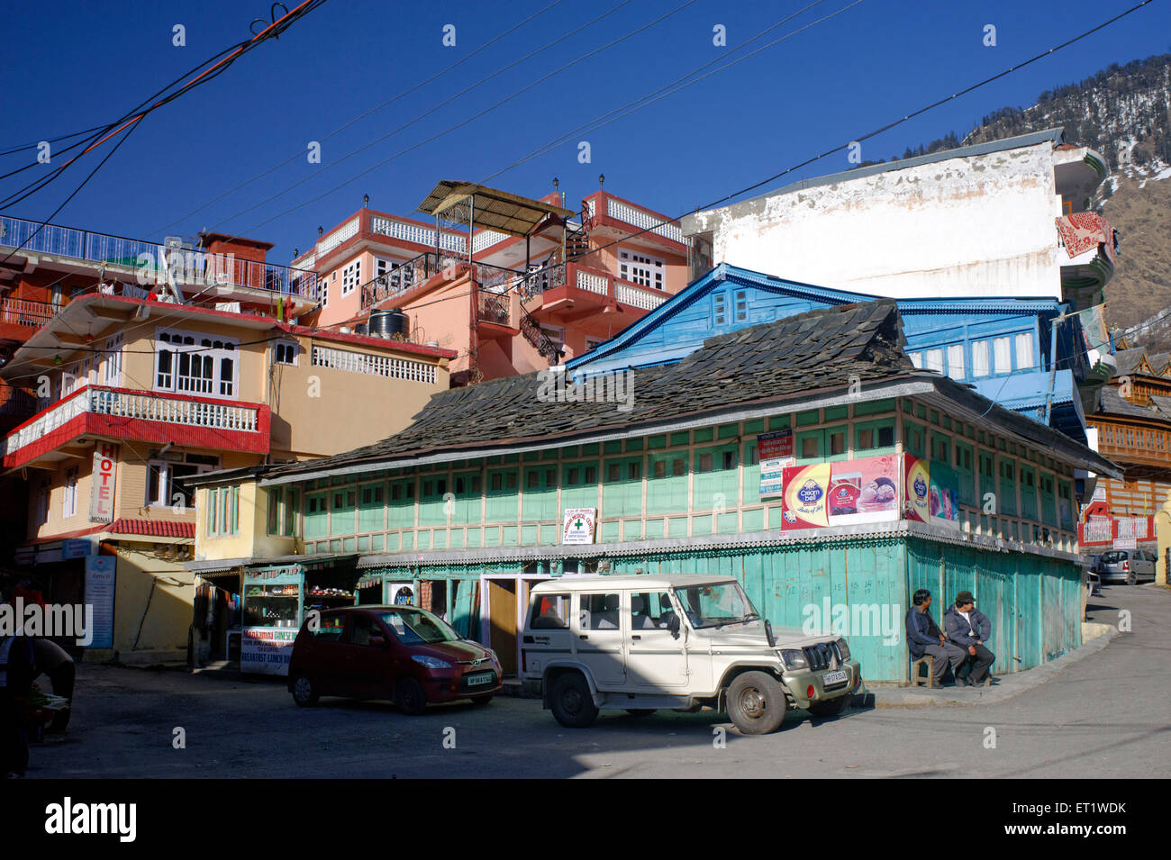 Old Buildings in Sarahan at Himachal Pradesh India Stock Photo