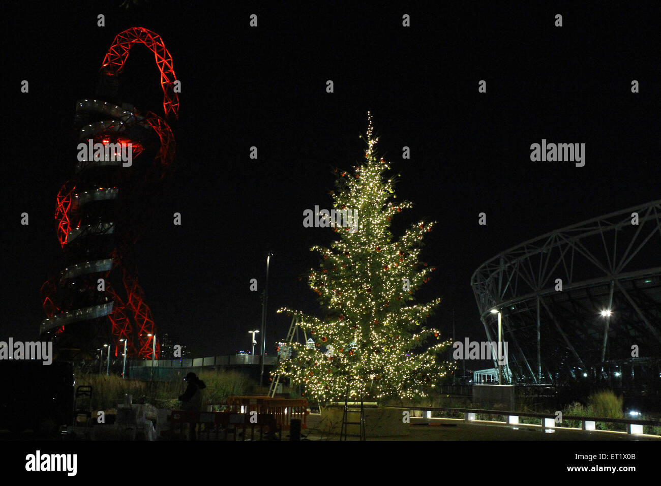 Olympic christmas trees