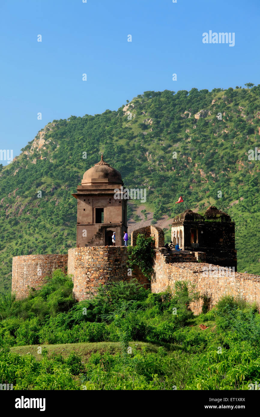 Ruin temple ; Bhangarh ; Rajasthan ; India Stock Photo
