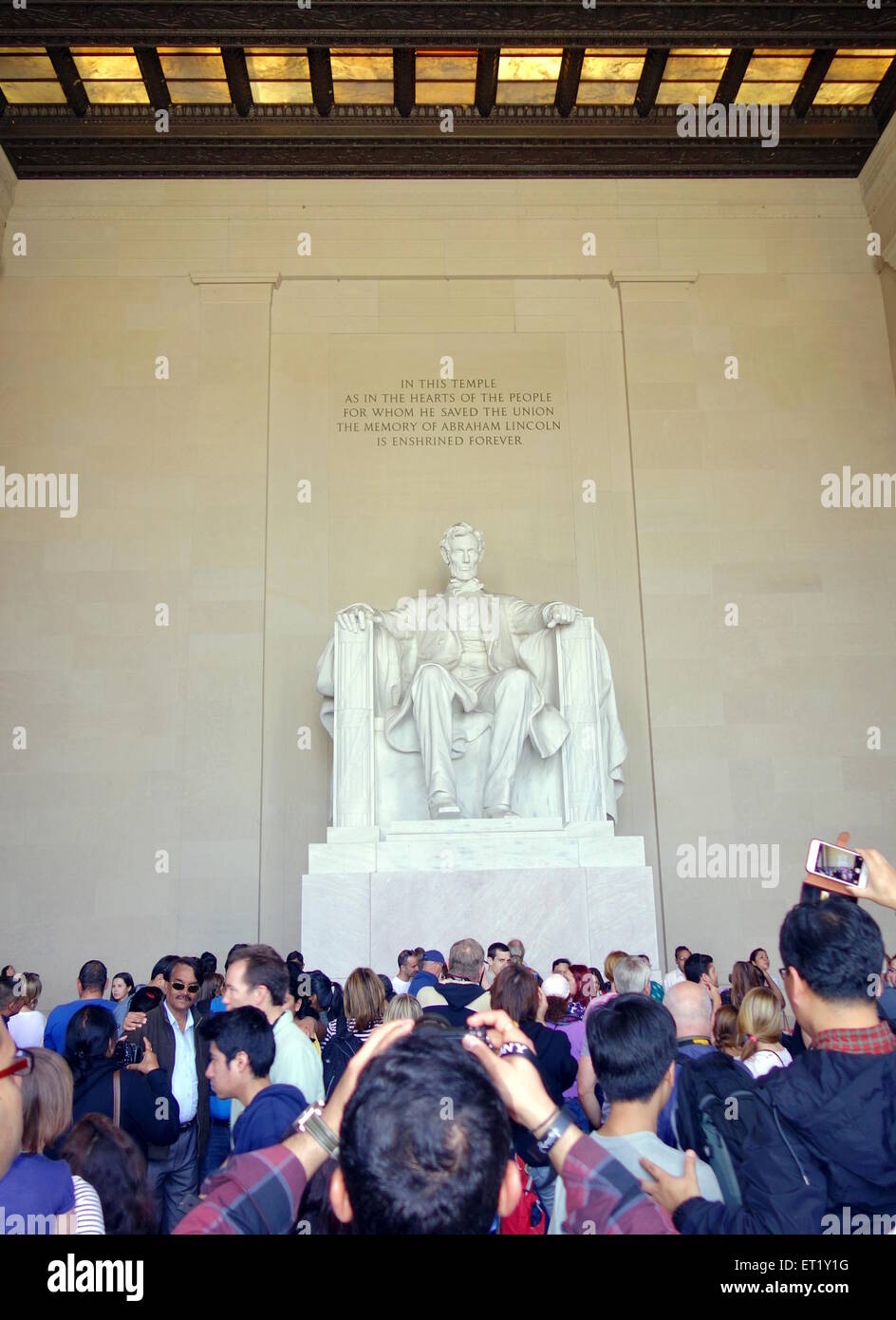 Lincoln Memorial statue in Washington DC Stock Photo Alamy
