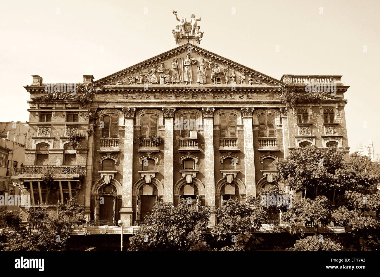Royal Opera House, old vintage 1900s picture, bombay, mumbai, maharashtra, india, asia, vca 177944 Stock Photo