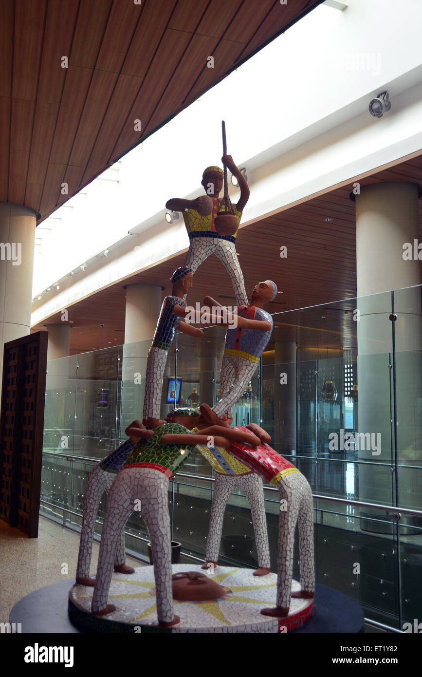 sculpture in terminal 2 airport mumbai Maharashtra India Asia Stock Photo