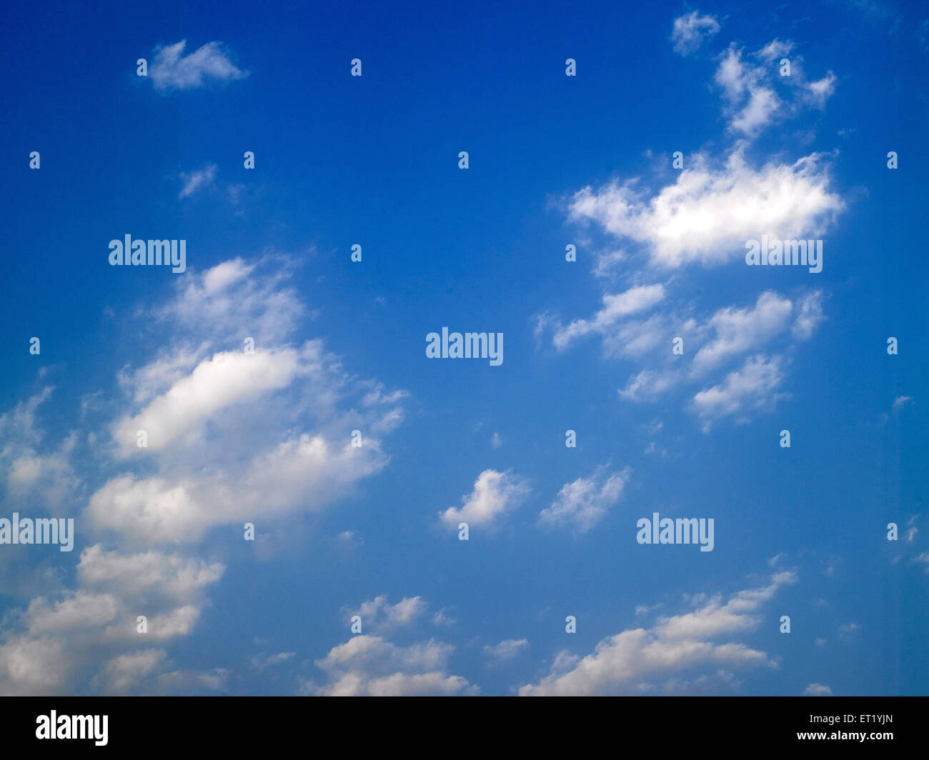 white clouds on blue sky Stock Photo