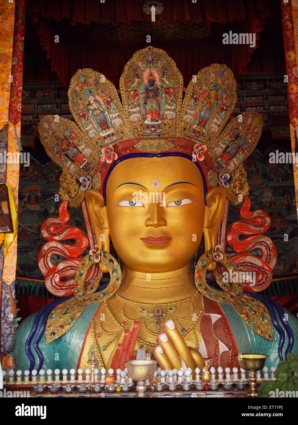 Maitreya Buddha ; Lamayaru Monastery; Ladakh ; Jammu And Kashmir ;  India ; Asia Stock Photo