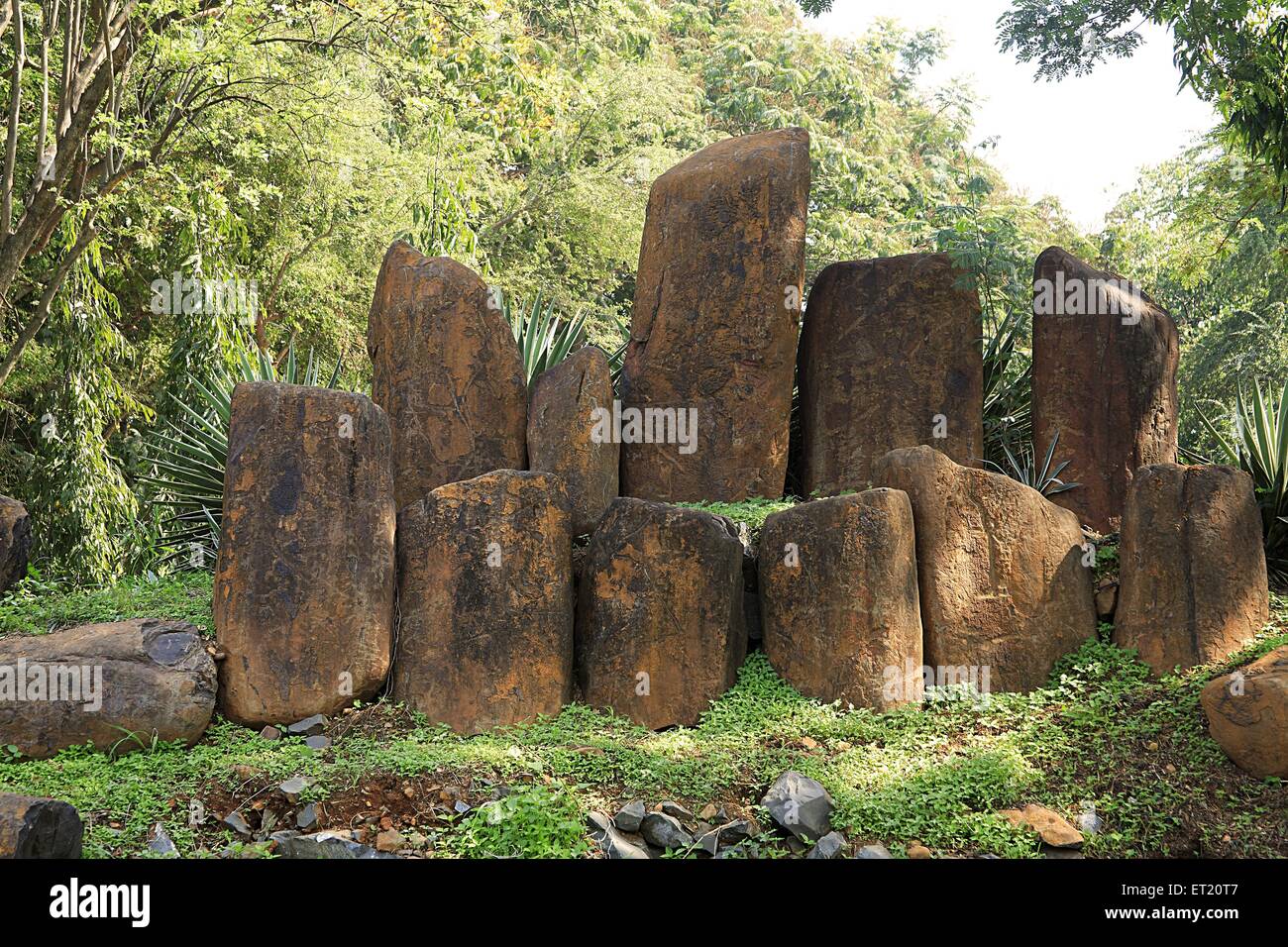 Stone sculpture ; Sanjay Gandhi National Park ; Borivali ; Bombay