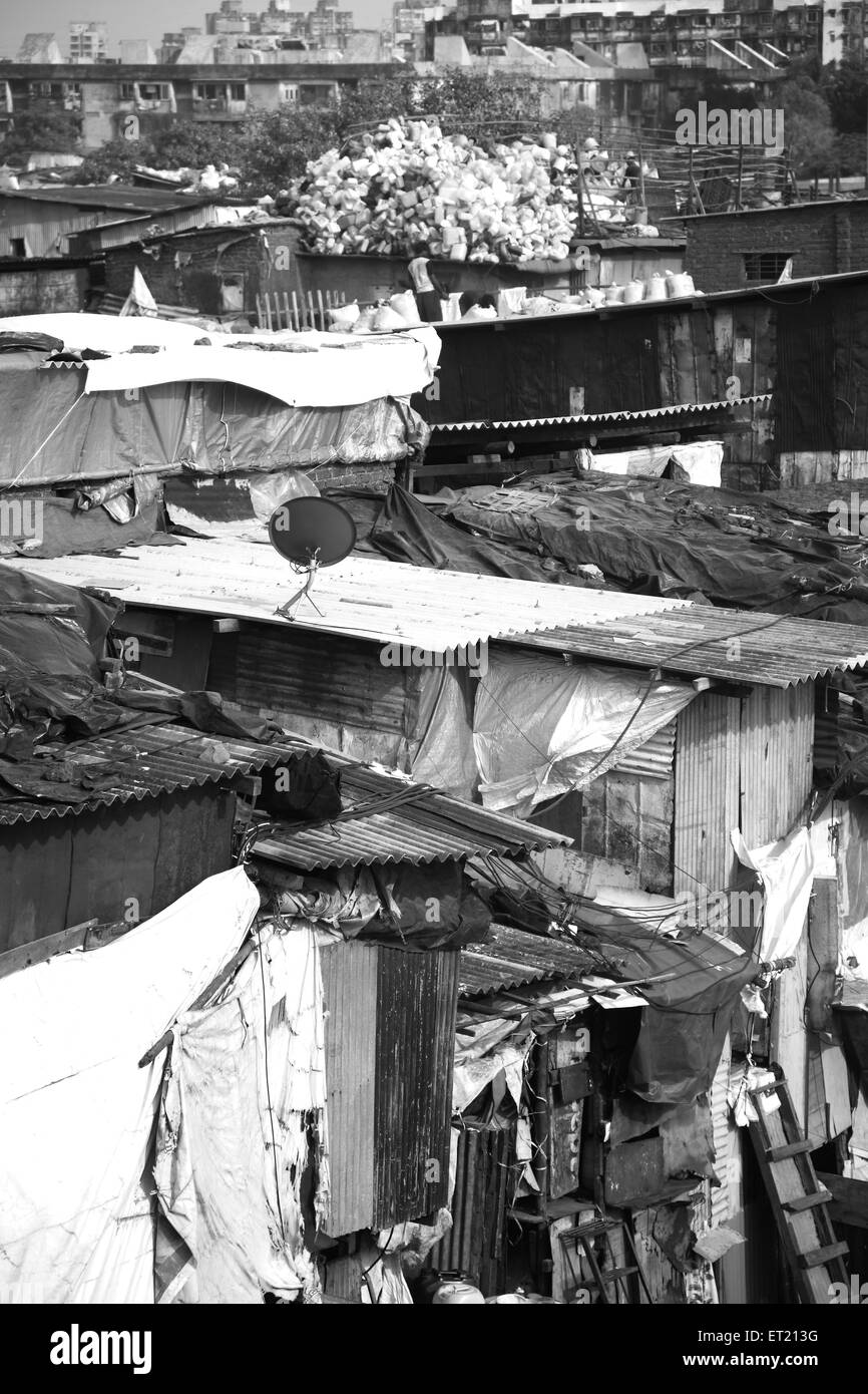 Dharavi Slum ; Bombay ;  Mumbai ; Maharashtra ; India ; Asia ; Asian ; Indian Stock Photo