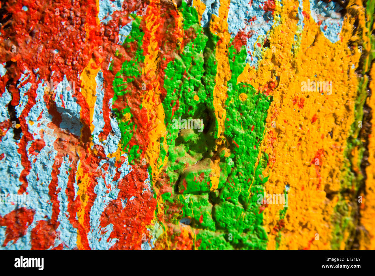 dried paint on wall, dried paint drips on wall, dry paint, dried paint