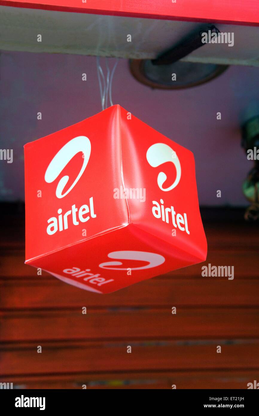 Airtel Symbol Box, Bombay, Mumbai, Maharashtra, India, Asia, Asian, Indian Stock Photo