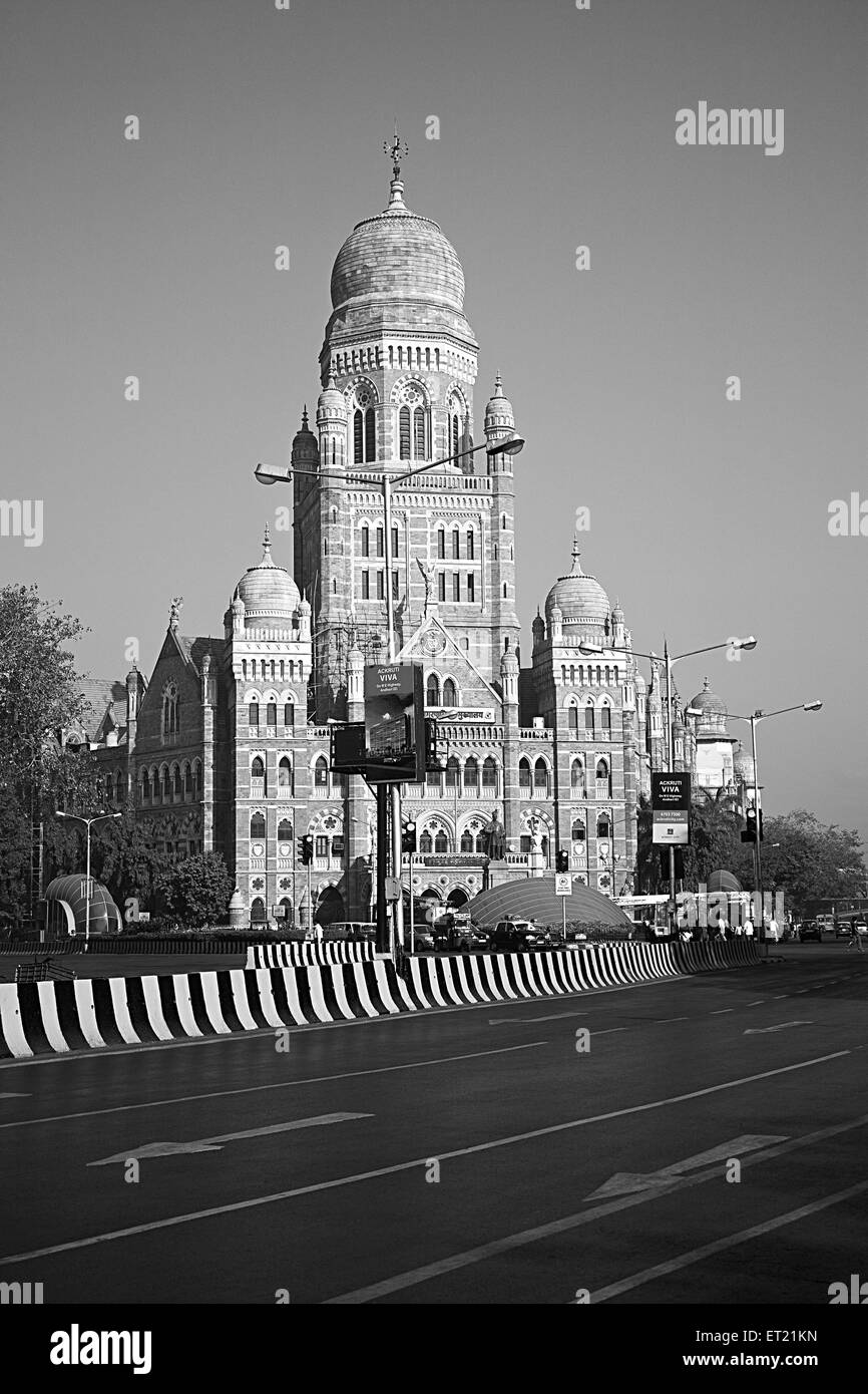 Brihanmumbai Mahanagar Palika Municipal Corporation Building Mumbai Maharashtra India Asia Jan 2011 Stock Photo