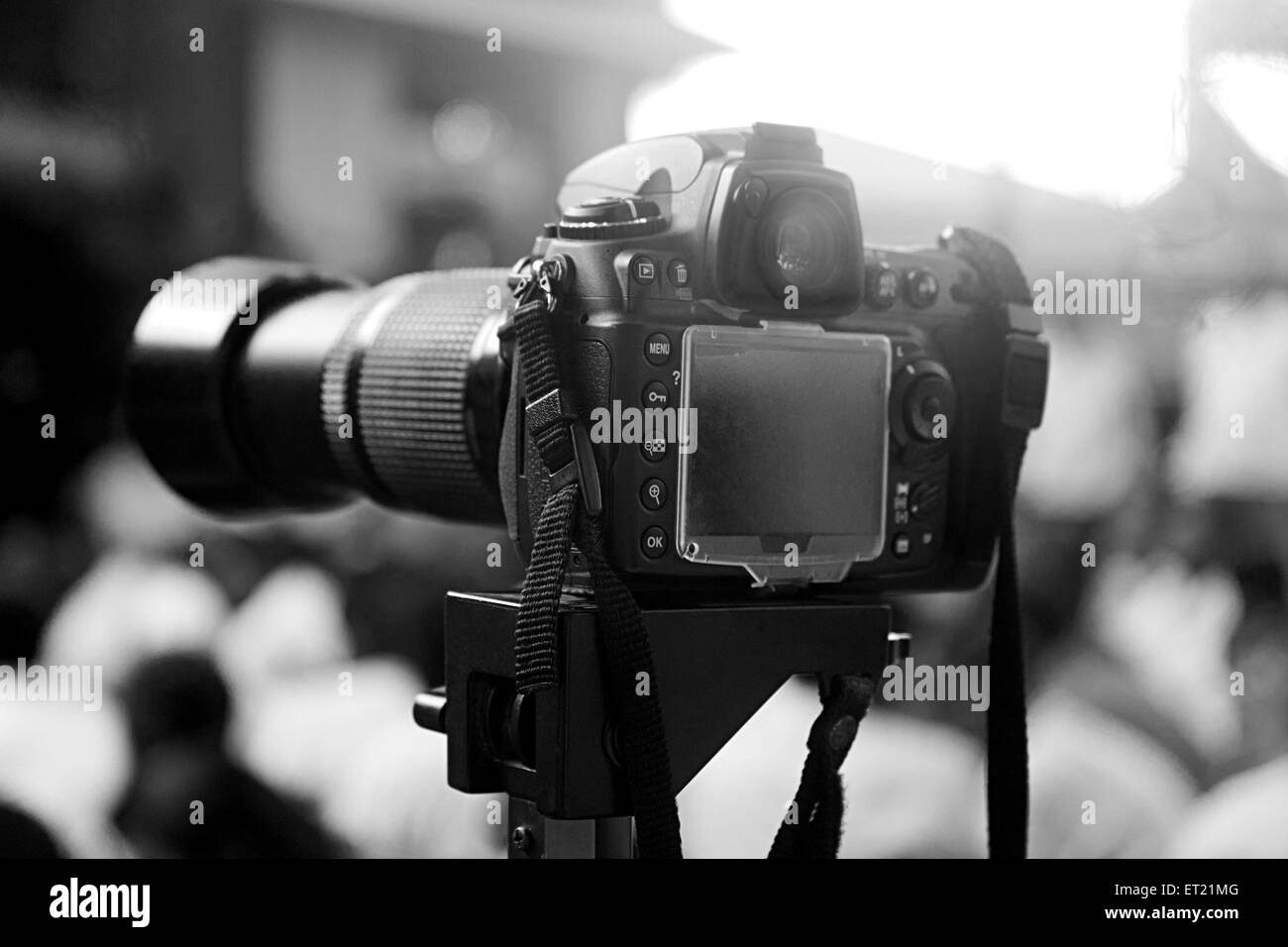 Digital camera on tripod, Anna Hazare Village, Ralegan Siddhi, Parner  taluka, Ahmednagar District, Maharashtra, India, Asia, Asian, Indian Stock  Photo - Alamy