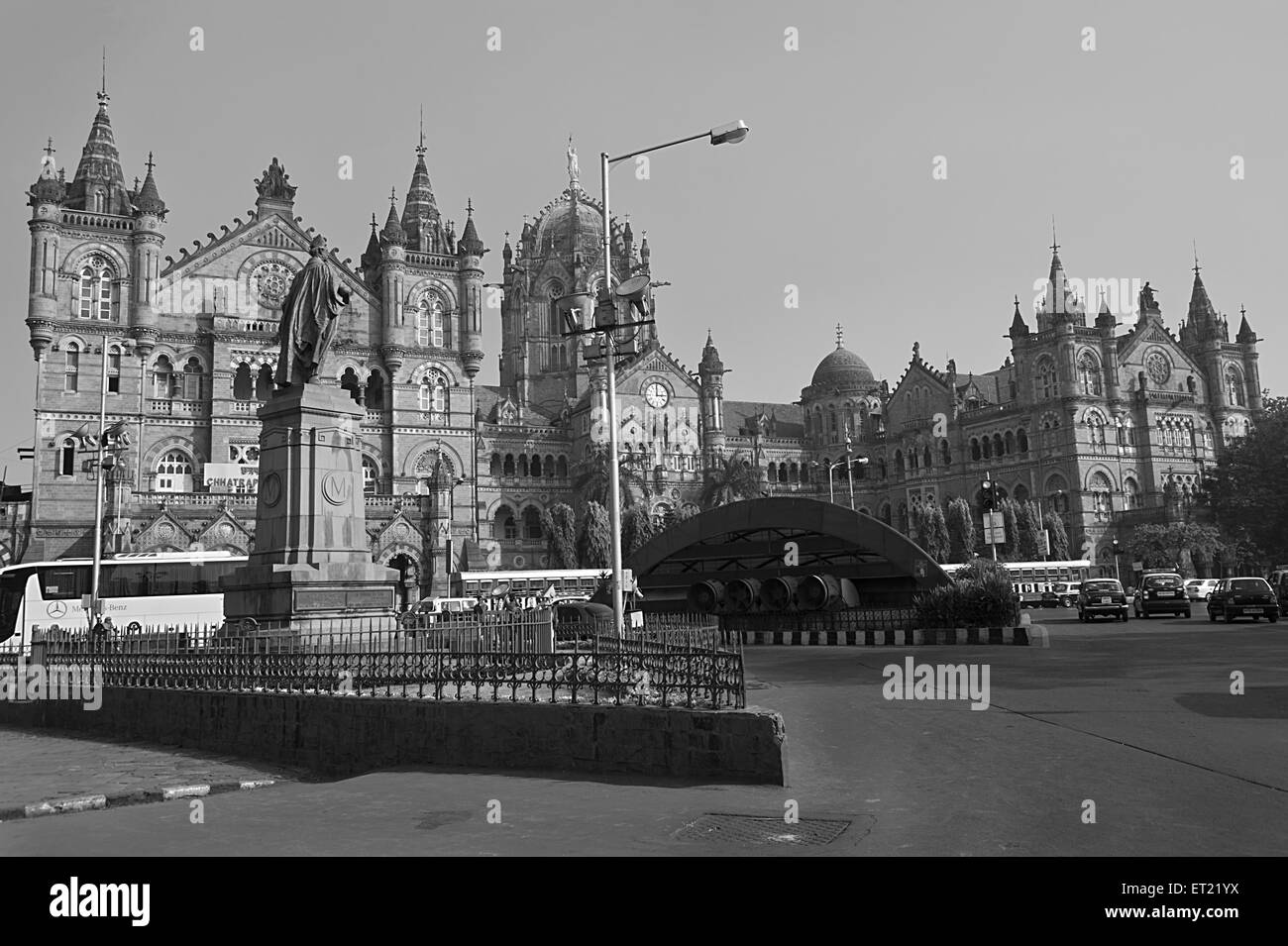 Chhatrapati Shivaji Terminus Railway station Mumbai Maharashtra India Asia Dec 2011 Stock Photo