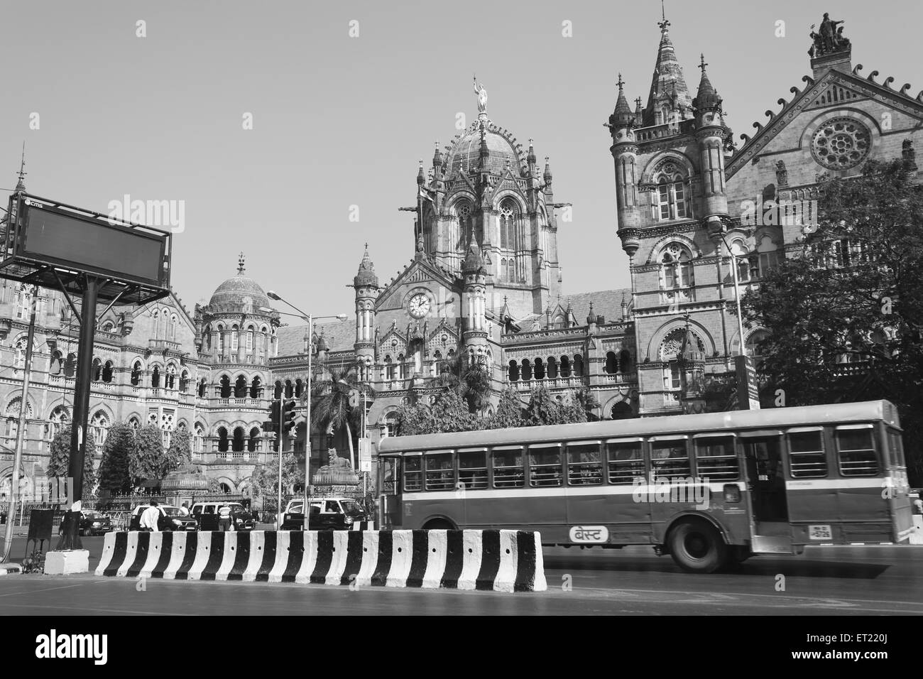Chhatrapati Shivaji Terminus Railway station Mumbai Maharashtra India Asia Dec 2011 Stock Photo