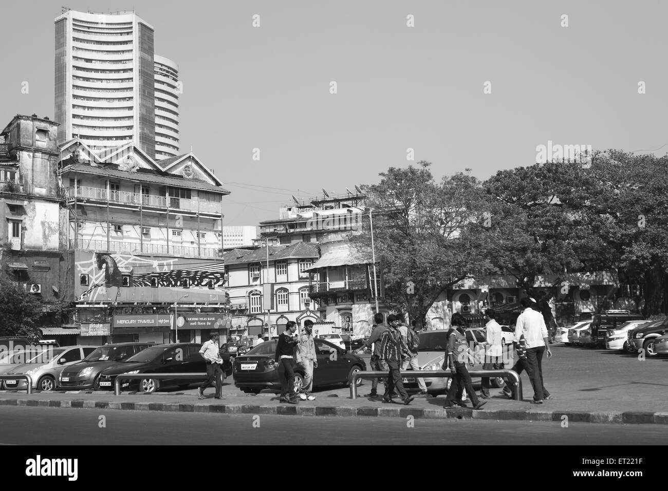 Bombay Stock Exchange Building Mumbai Maharashtra India Asia Jan 2012 Stock Photo