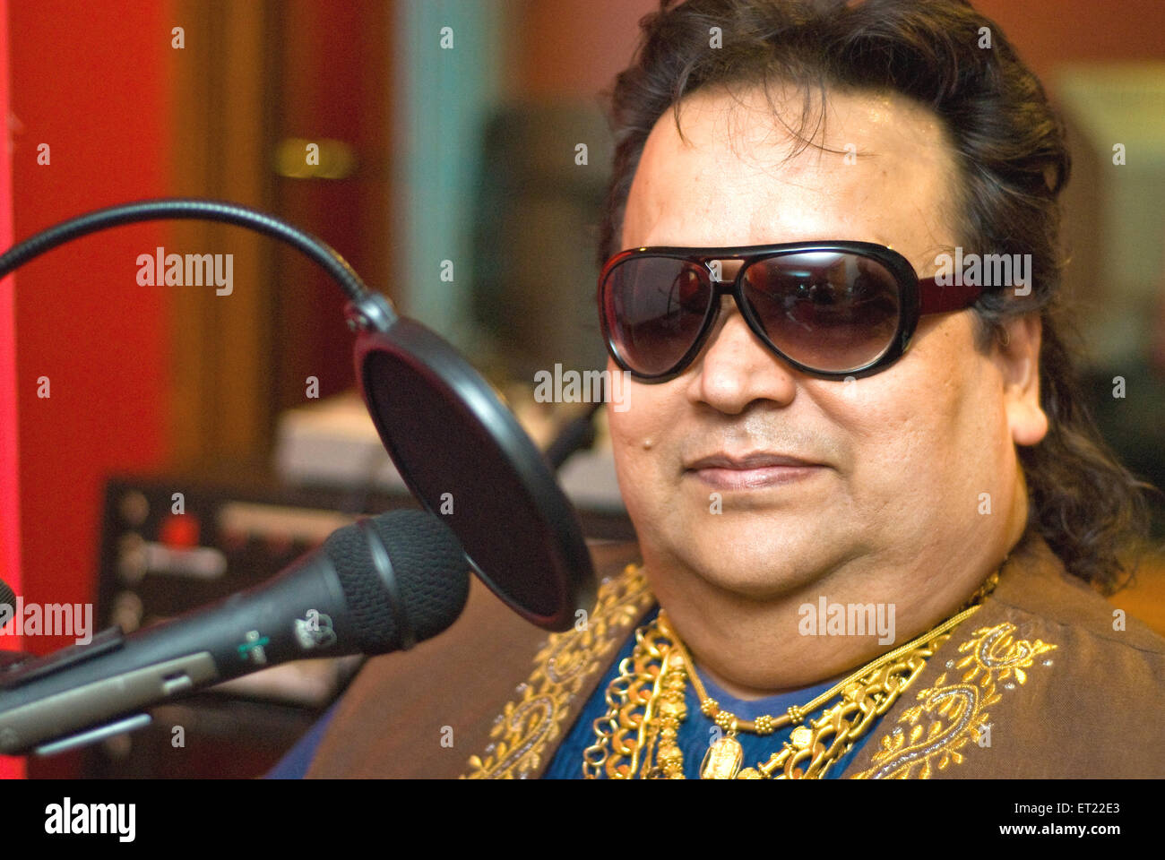 Bappi Lahiri ; Alokesh Lahiri ; Indian singer, composer, politician, disco musician and record producer ; India ; Asia Stock Photo