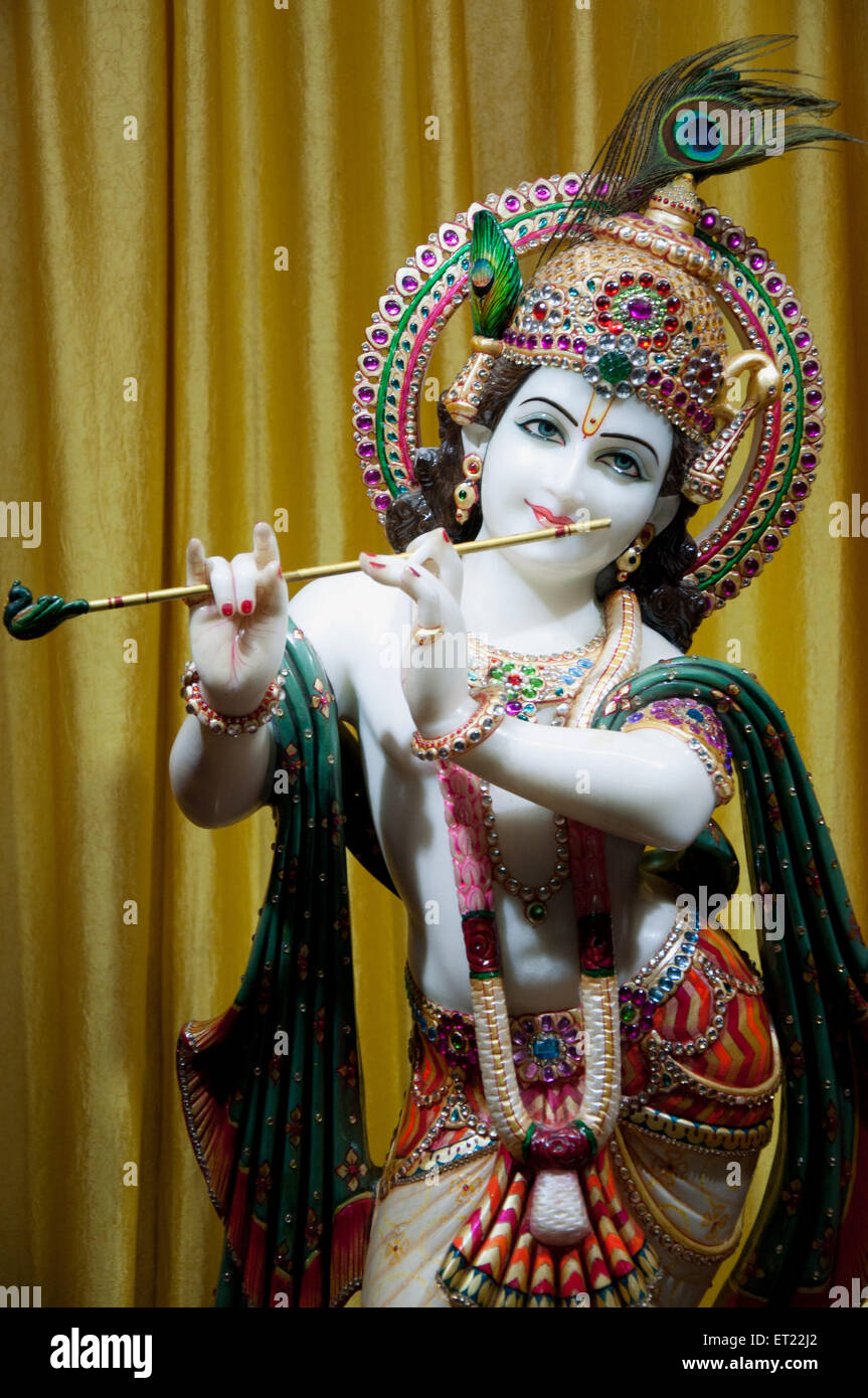 Krishna at chinmaya mission ponda ; Goa ; India Stock Photo